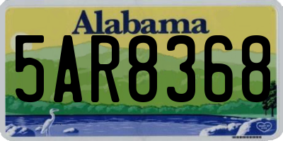 AL license plate 5AR8368