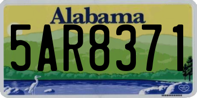 AL license plate 5AR8371