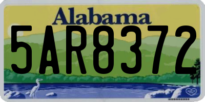 AL license plate 5AR8372