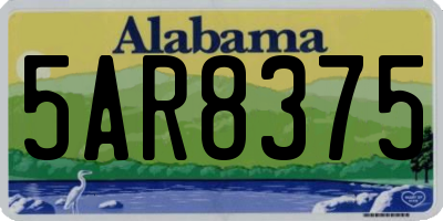 AL license plate 5AR8375