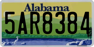 AL license plate 5AR8384