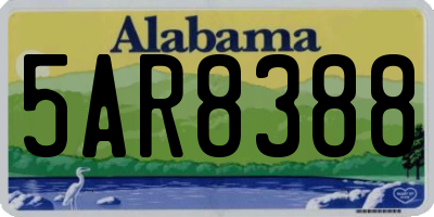 AL license plate 5AR8388