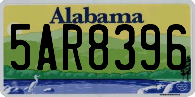 AL license plate 5AR8396