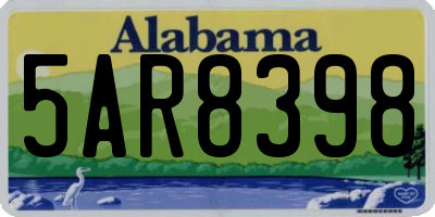 AL license plate 5AR8398