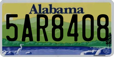 AL license plate 5AR8408