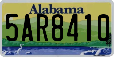 AL license plate 5AR8410