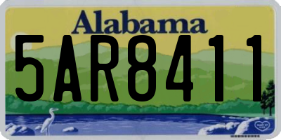 AL license plate 5AR8411