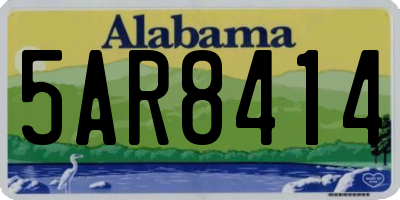 AL license plate 5AR8414