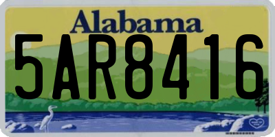 AL license plate 5AR8416