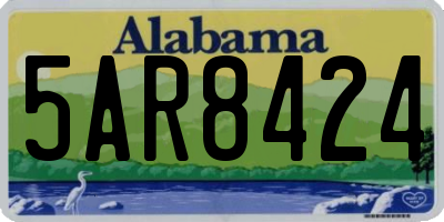 AL license plate 5AR8424