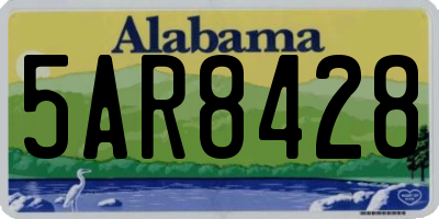 AL license plate 5AR8428