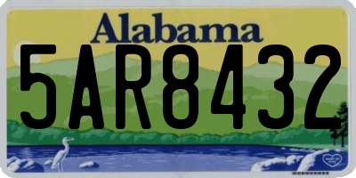 AL license plate 5AR8432