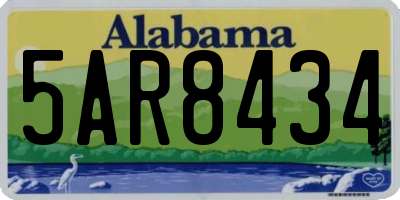 AL license plate 5AR8434