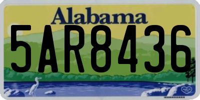 AL license plate 5AR8436
