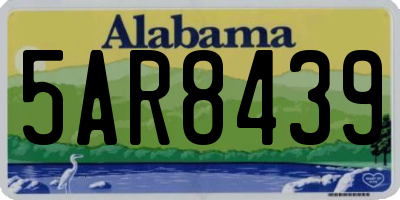 AL license plate 5AR8439
