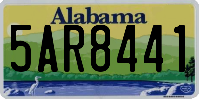 AL license plate 5AR8441