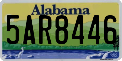 AL license plate 5AR8446