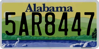 AL license plate 5AR8447