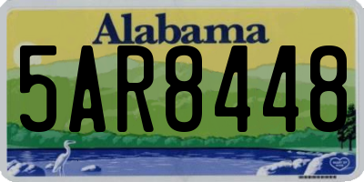 AL license plate 5AR8448