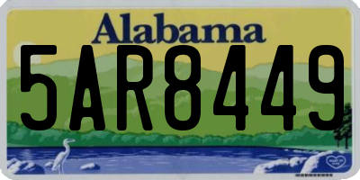 AL license plate 5AR8449