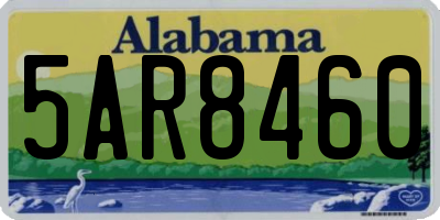 AL license plate 5AR8460