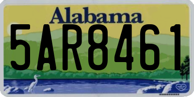 AL license plate 5AR8461