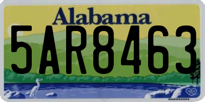 AL license plate 5AR8463
