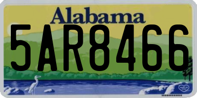 AL license plate 5AR8466