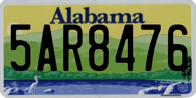 AL license plate 5AR8476