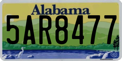 AL license plate 5AR8477