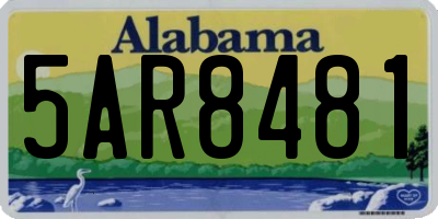 AL license plate 5AR8481