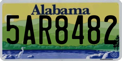 AL license plate 5AR8482