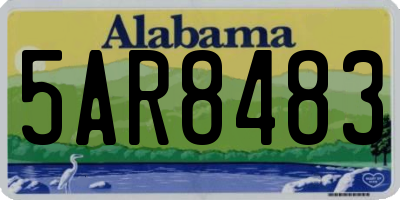 AL license plate 5AR8483