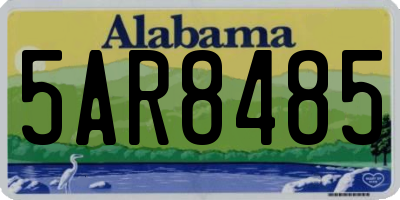 AL license plate 5AR8485