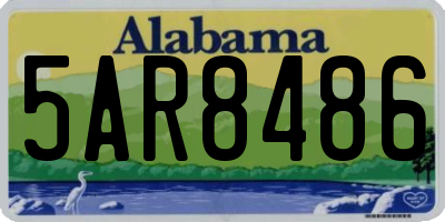 AL license plate 5AR8486