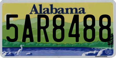 AL license plate 5AR8488