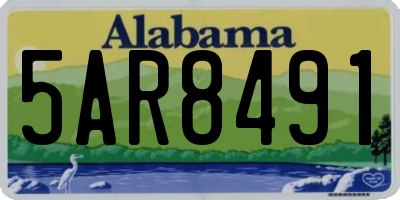 AL license plate 5AR8491