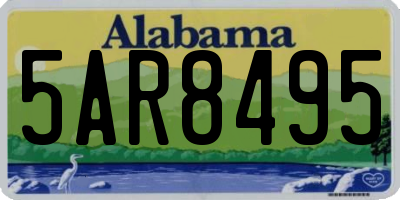 AL license plate 5AR8495