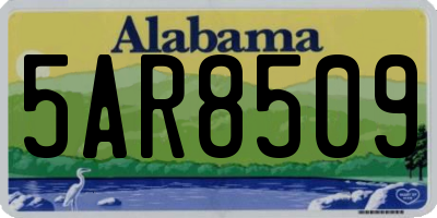AL license plate 5AR8509