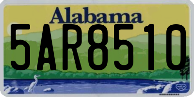 AL license plate 5AR8510