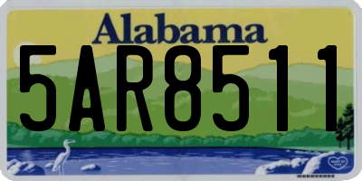 AL license plate 5AR8511