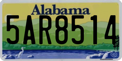 AL license plate 5AR8514