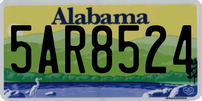AL license plate 5AR8524