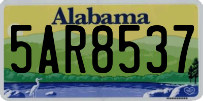 AL license plate 5AR8537