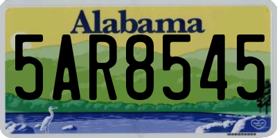 AL license plate 5AR8545