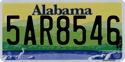 AL license plate 5AR8546