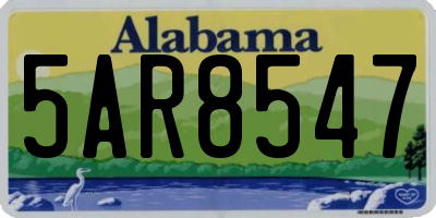 AL license plate 5AR8547