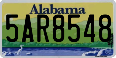 AL license plate 5AR8548