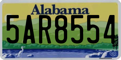 AL license plate 5AR8554