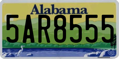AL license plate 5AR8555